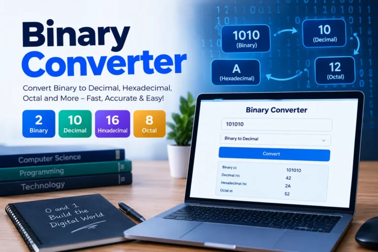 A Binary Converter is a calculator or software program device designed to convert binary numbers into different quantity systems and, in lots of cases, convert special variety structures lower lower back into binary.